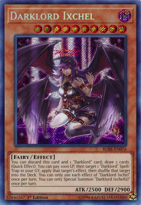Darklord Ixchel [BLRR-EN076] Secret Rare - PCA Designer Toys