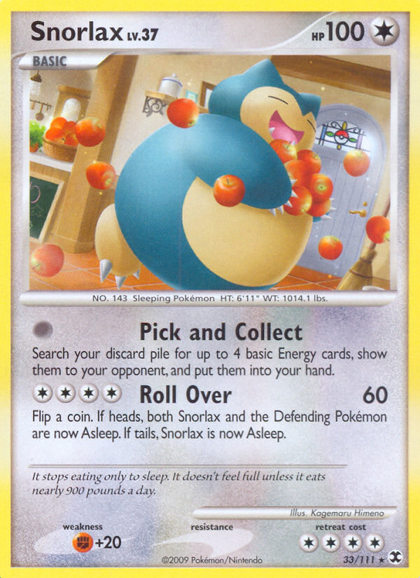 Snorlax (33/111) [Platinum: Rising Rivals] - PCA Designer Toys