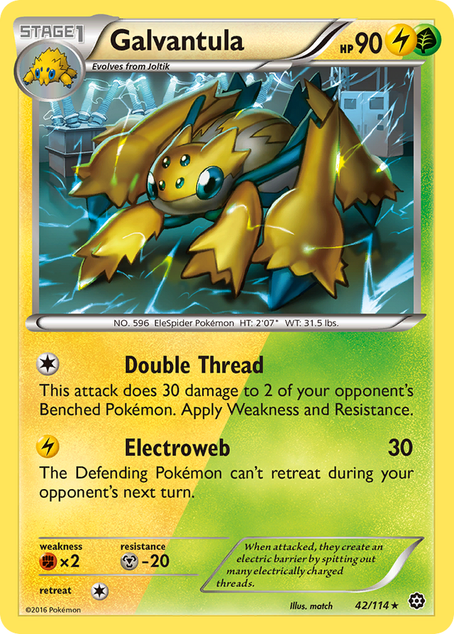 Galvantula (42/114) [XY: Steam Siege] - PCA Designer Toys