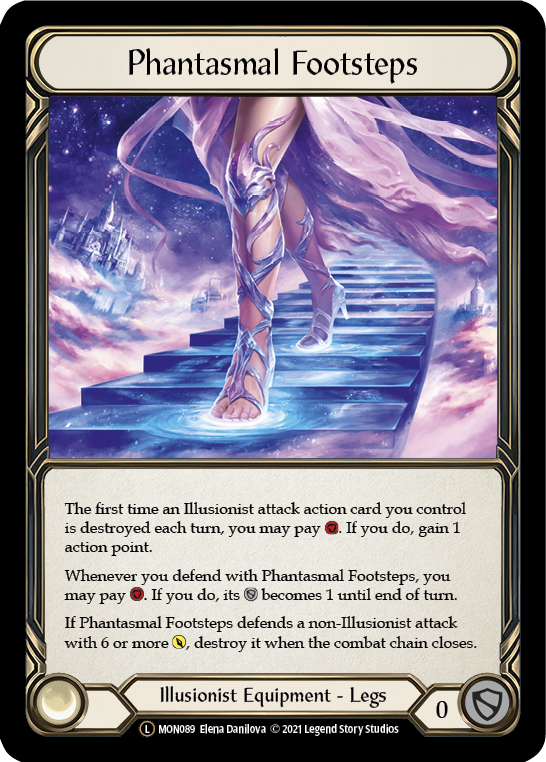 Phantasmal Footsteps [U-MON089-RF] (Monarch Unlimited)  Unlimited Rainbow Foil - PCA Designer Toys