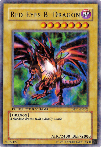 Red-Eyes B. Dragon [DTP1-EN003] Rare - PCA Designer Toys