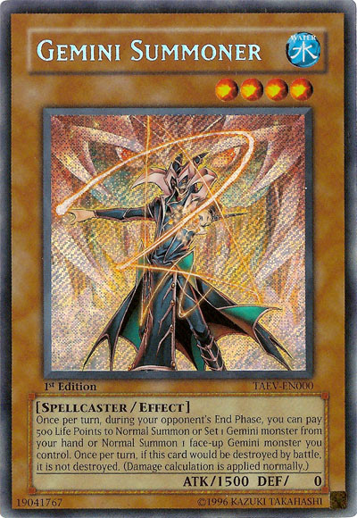 Gemini Summoner [TAEV-EN000] Secret Rare - PCA Designer Toys