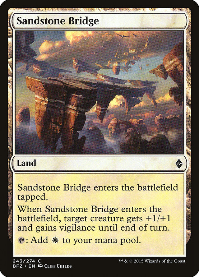 Sandstone Bridge [Battle for Zendikar] - PCA Designer Toys