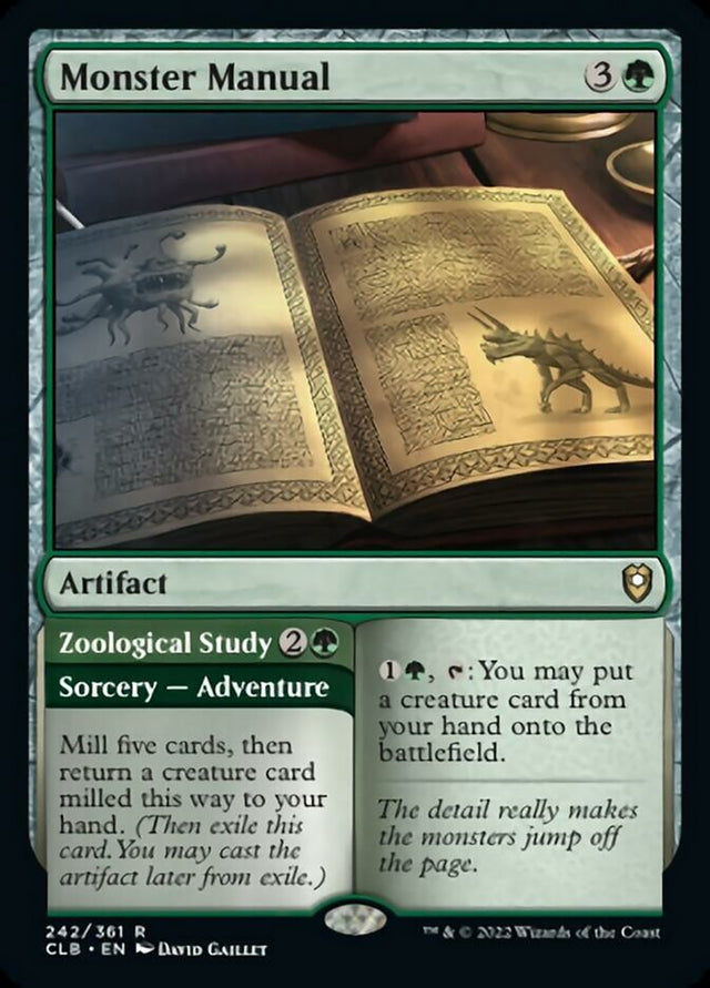 Monster Manual // Zoological Study [Commander Legends: Battle for Baldur's Gate] - PCA Designer Toys