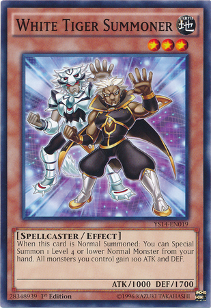 White Tiger Summoner [YS14-EN019] Common - PCA Designer Toys