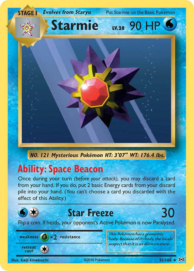 Starmie (31/108) [XY: Evolutions] - PCA Designer Toys