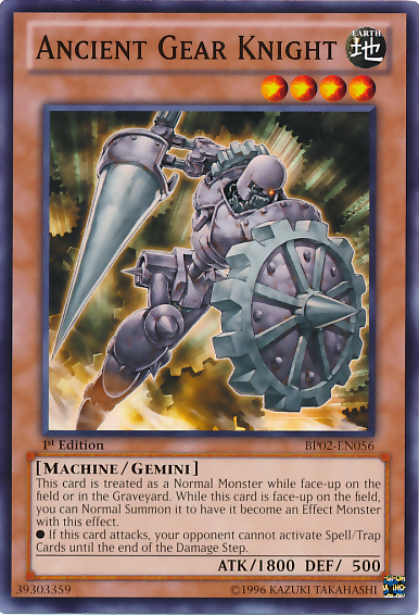 Ancient Gear Knight [BP02-EN056] Mosaic Rare - PCA Designer Toys