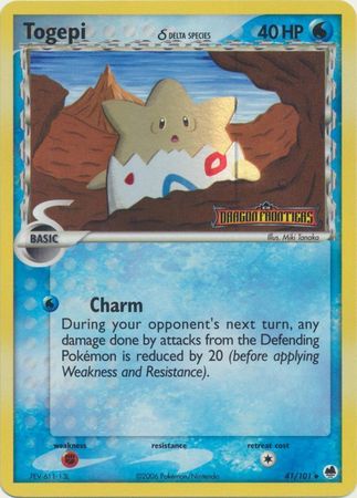 Togepi (41/101) (Delta Species) (Stamped) [EX: Dragon Frontiers] - PCA Designer Toys