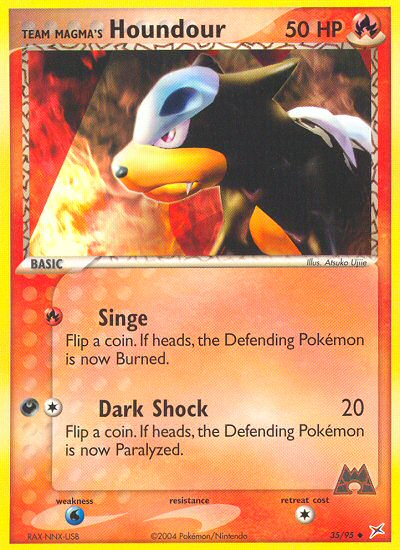 Team Magma's Houndour (35/95) [EX: Team Magma vs Team Aqua] - PCA Designer Toys