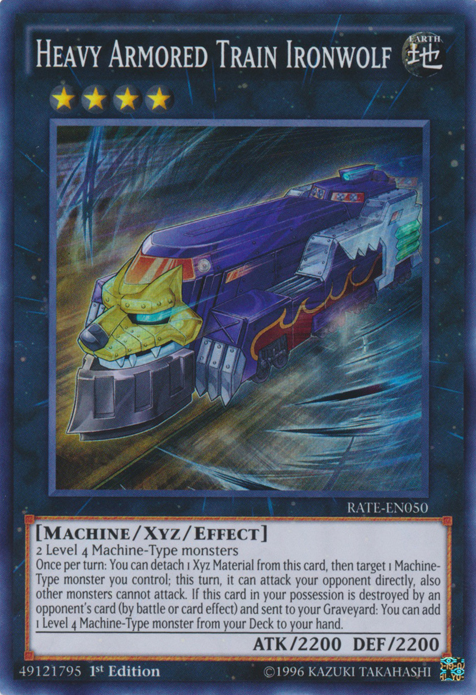 Heavy Armored Train Ironwolf [RATE-EN050] Super Rare - PCA Designer Toys
