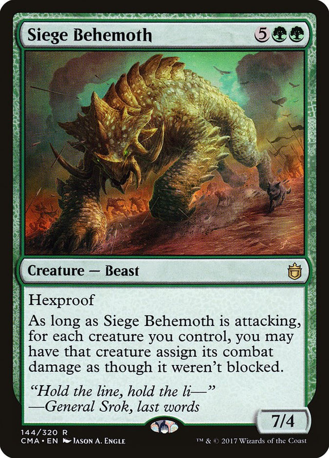 Siege Behemoth [Commander Anthology] - PCA Designer Toys