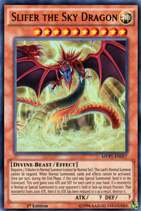 Slifer the Sky Dragon [MVP1-EN057] Ultra Rare - PCA Designer Toys