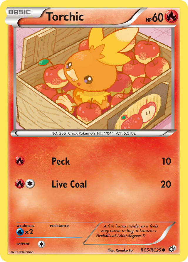 Torchic (RC5/RC25) [Black & White: Legendary Treasures] - PCA Designer Toys