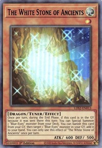 The White Stone of Ancients (Blue) [LDS2-EN013] Ultra Rare - PCA Designer Toys