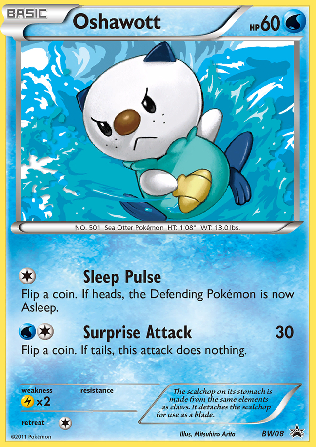 Oshawott (BW08) [Black & White: Black Star Promos] - PCA Designer Toys
