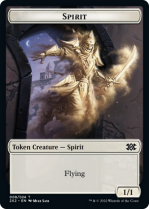 Saproling // Spirit (008) Double-sided Token [Double Masters 2022 Tokens] - PCA Designer Toys