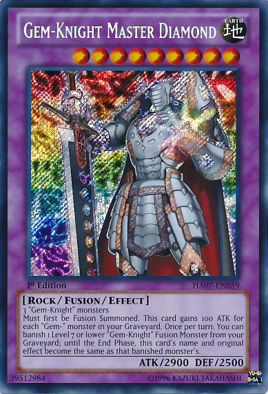 Gem-Knight Master Diamond [HA07-EN059] Secret Rare - PCA Designer Toys