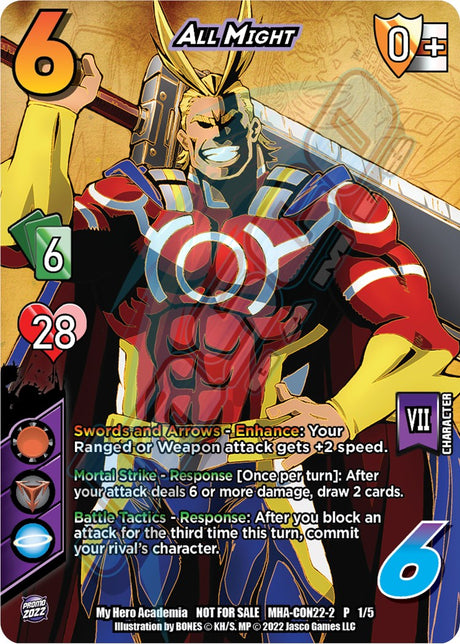 All Might (Gencon 2022) [Crimson Rampage Promos] - PCA Designer Toys