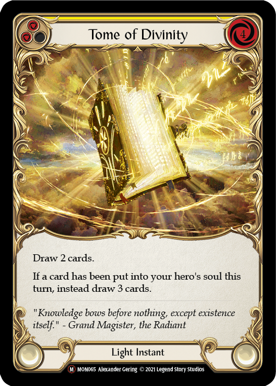 Tome of Divinity [U-MON065-RF] (Monarch Unlimited)  Unlimited Rainbow Foil - PCA Designer Toys