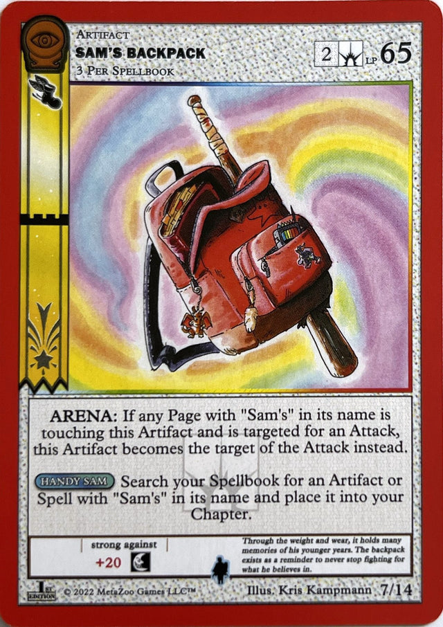 Sam's Backpack [Seance: First Edition Release Event Deck] - PCA Designer Toys