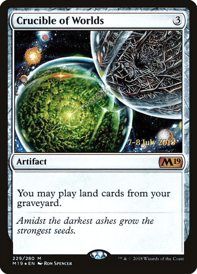 Crucible of Worlds [Core Set 2019 Prerelease Promos] - PCA Designer Toys