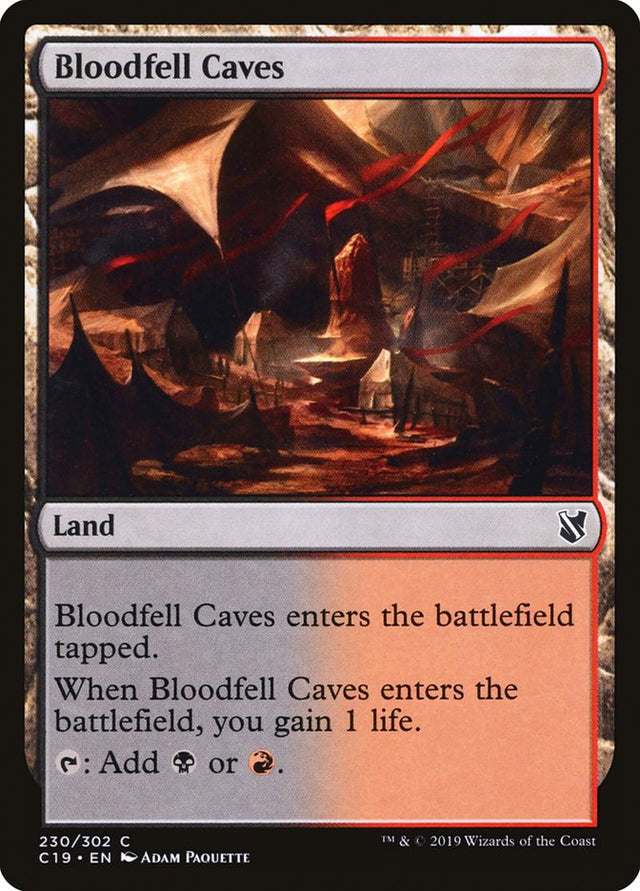 Bloodfell Caves [Commander 2019] - PCA Designer Toys