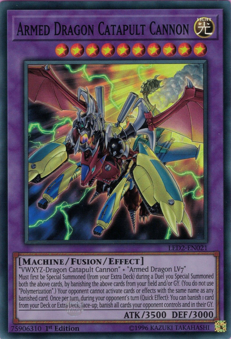 Armed Dragon Catapult Cannon [LED2-EN021] Super Rare - PCA Designer Toys