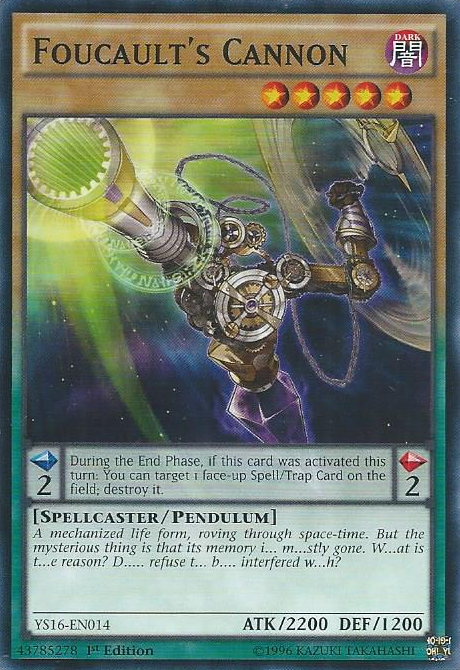 Foucault's Cannon [YS16-EN014] Common - PCA Designer Toys