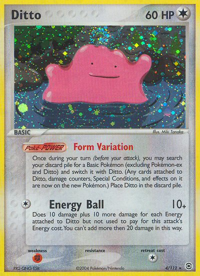 Ditto (4/112) [EX: FireRed & LeafGreen] - PCA Designer Toys