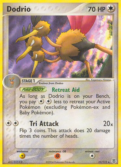 Dodrio (21/112) [EX: FireRed & LeafGreen] - PCA Designer Toys