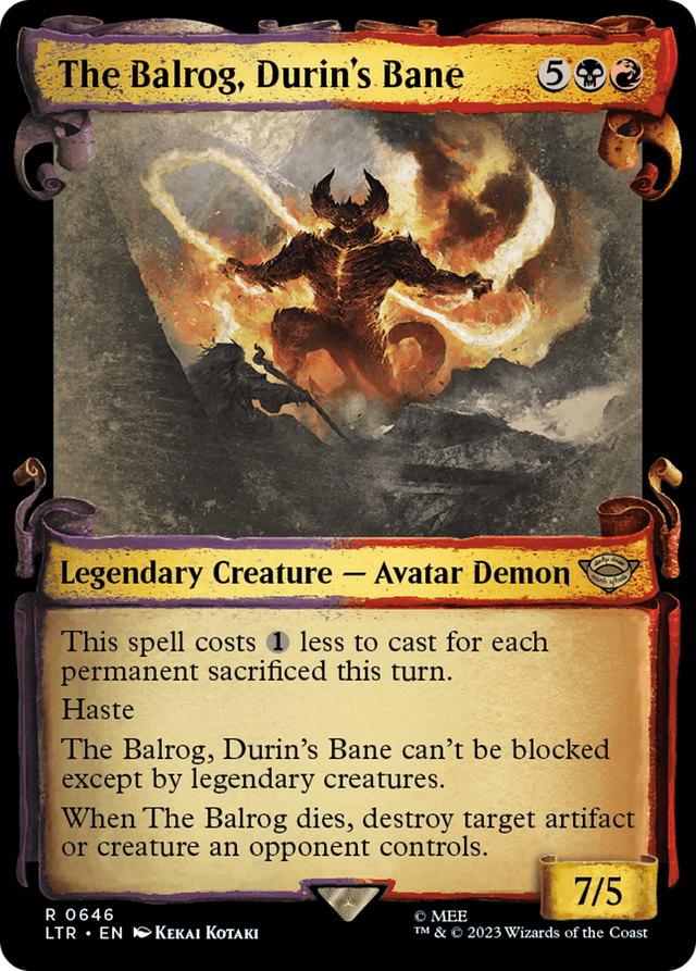 The Balrog, Durin's Bane [The Lord of the Rings: Tales of Middle-Earth Showcase Scrolls] - PCA Designer Toys