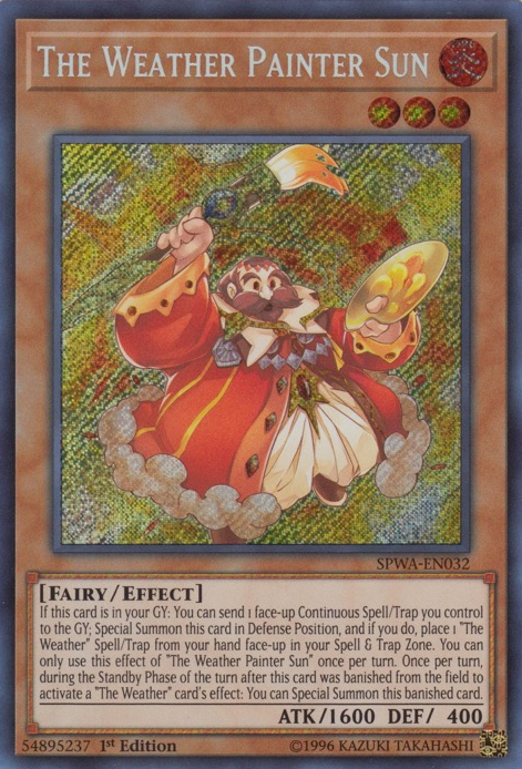 The Weather Painter Sun [SPWA-EN032] Secret Rare - PCA Designer Toys
