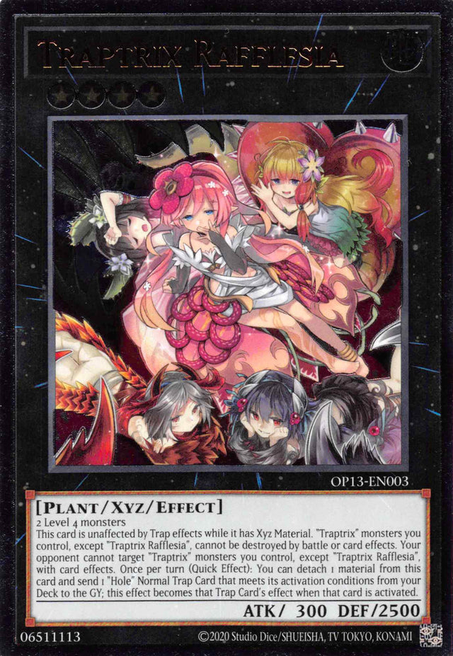 Traptrix Rafflesia [OP13-EN003] Ultimate Rare - PCA Designer Toys