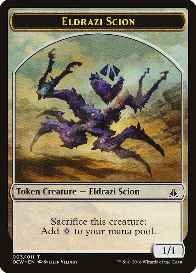 Eldrazi Scion Token (003/011) [Oath of the Gatewatch Tokens] - PCA Designer Toys