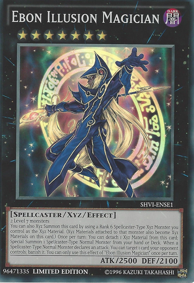 Ebon Illusion Magician [SHVI-ENSE1] Super Rare - PCA Designer Toys