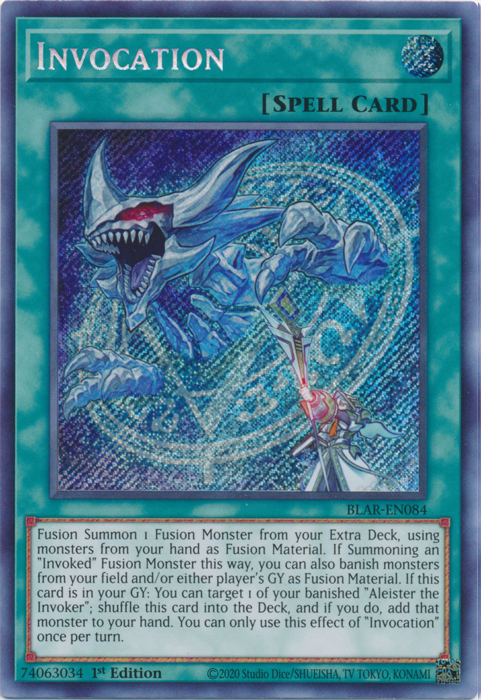 Invocation [BLAR-EN084] Secret Rare - PCA Designer Toys
