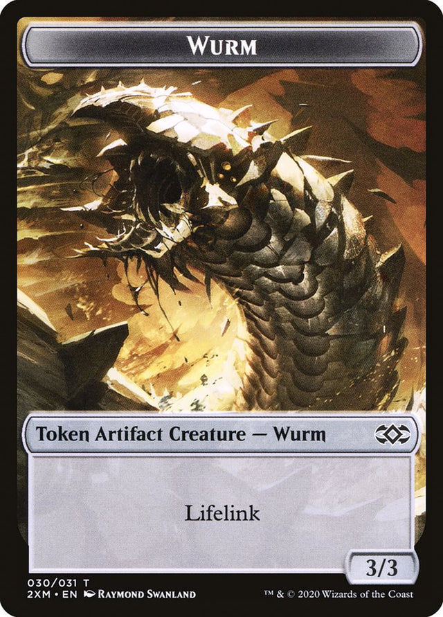 Wurm Token (030/031) [Double Masters Tokens] - PCA Designer Toys