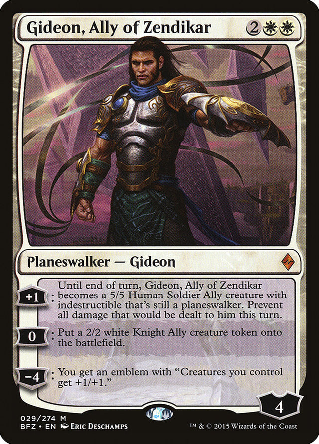 Gideon, Ally of Zendikar [Battle for Zendikar] - PCA Designer Toys