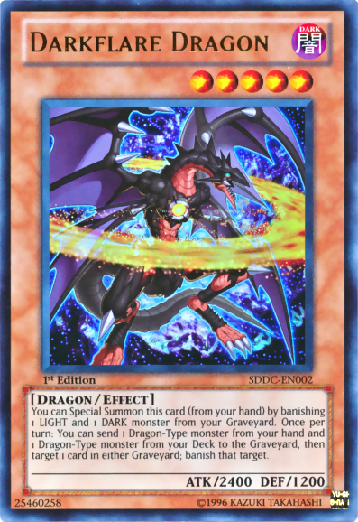 Darkflare Dragon [SDDC-EN002] Ultra Rare - PCA Designer Toys