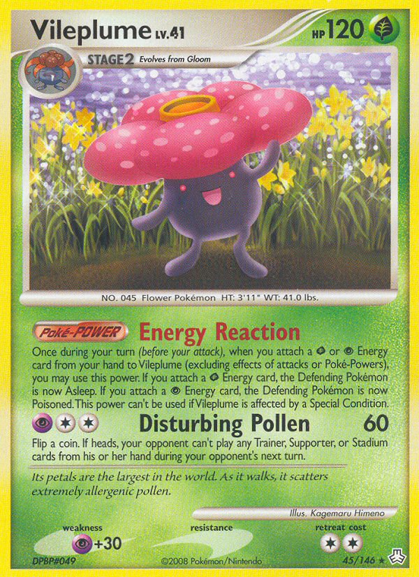 Vileplume (45/146) [Diamond & Pearl: Legends Awakened] - PCA Designer Toys