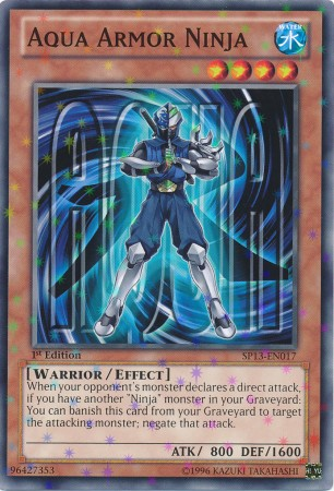 Aqua Armor Ninja [SP13-EN017] Starfoil Rare - PCA Designer Toys