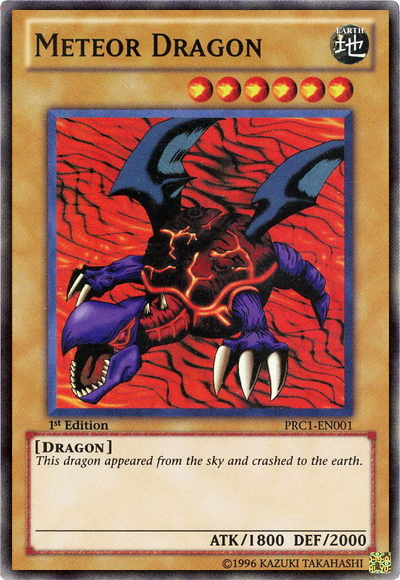 Meteor Dragon [PRC1-EN001] Super Rare - PCA Designer Toys