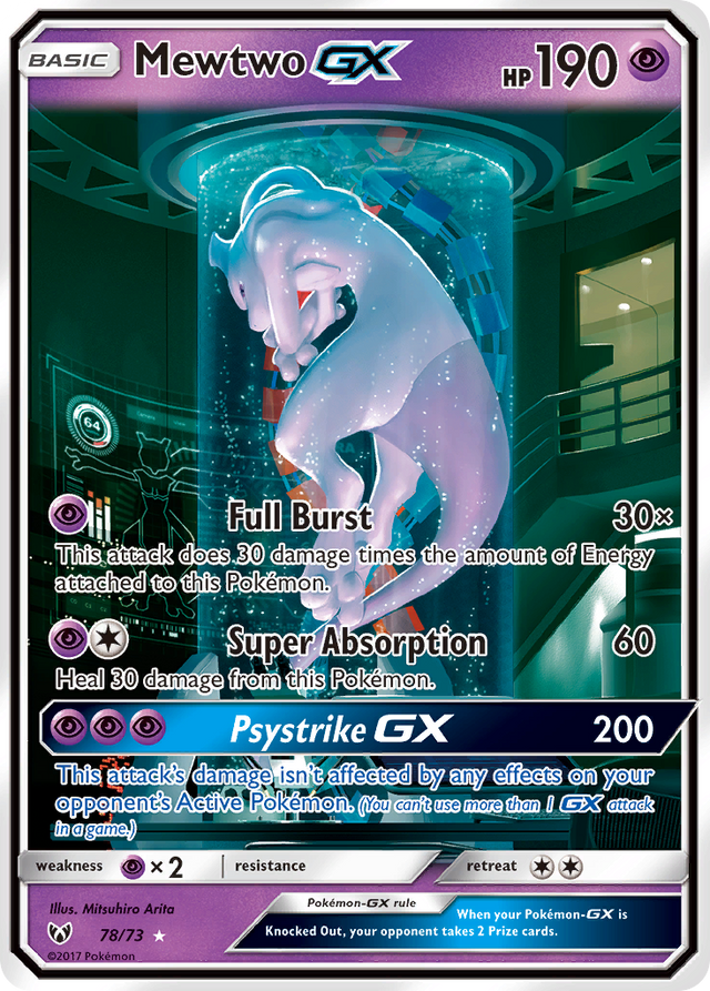 Mewtwo GX (78/73) [Sun & Moon: Shining Legends] - PCA Designer Toys