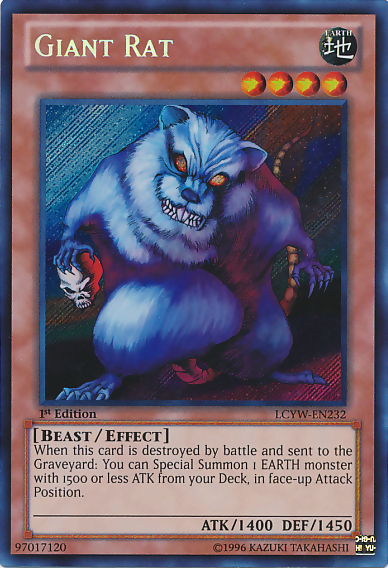 Giant Rat [LCYW-EN232] Secret Rare - PCA Designer Toys