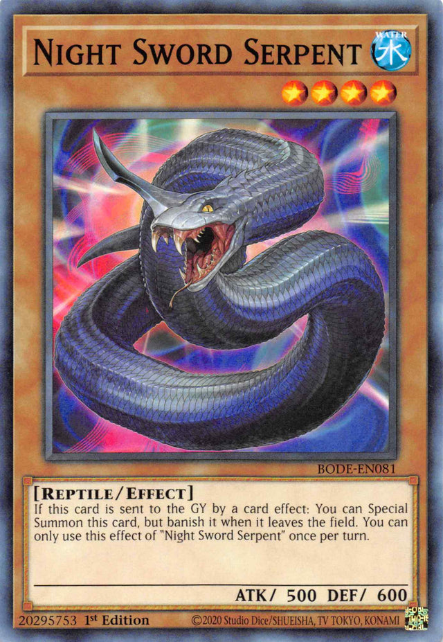 Night Sword Serpent [BODE-EN081] Common - PCA Designer Toys