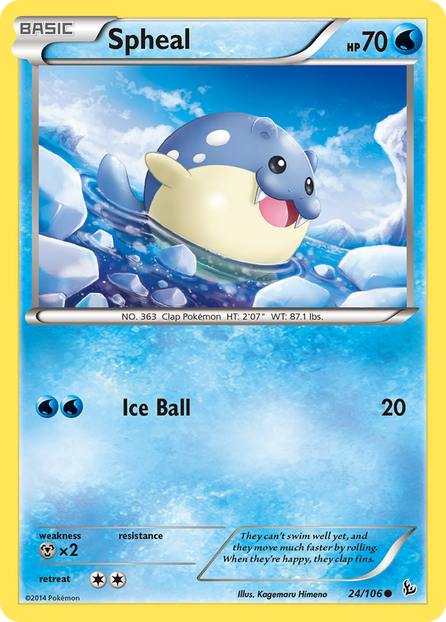 Spheal (24/106) [XY: Flashfire] - PCA Designer Toys