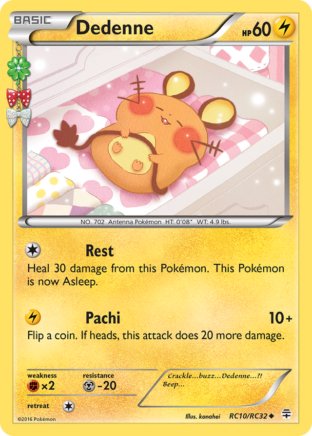 Dedenne (RC10/RC32) [XY: Generations] - PCA Designer Toys