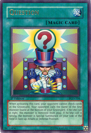 Question [PGD-104] Ultra Rare - PCA Designer Toys