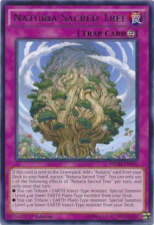 Naturia Sacred Tree [NECH-EN076] Rare - PCA Designer Toys