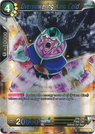 Overpowering King Cold (BT2-105) [Union Force] - PCA Designer Toys